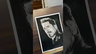 Hyper realistic sketch ✍️🔥✍️ youtube paintingart youtuberviralvideo trendingironman [upl. by Mungam839]