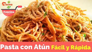 🍝 PASTA CON ATUN  Tuna Pasta LaCocinaMeFascina [upl. by Aldon]