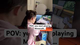 POV you START playing Minecraft  minecraft relatable gaming [upl. by Allets]