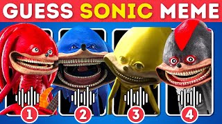 Guess Sonic Meme amp Dance Challenge 2  Sonic The Hedgehog 3 Movie Quiz Sonic Shin Sonic SonicExe [upl. by Assenab706]