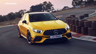 NEW Mercedes AMG A45 S FACELIFT  Full NIGHT Review Drive Interior Exterior Sound [upl. by Tergram]