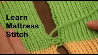 Learn Mattress Stitch by Diana Sullivan [upl. by Erdrich369]