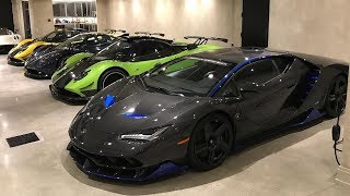 My Friend Bought a new 25M Lamborghini Centenario AND three Pagani Zondas [upl. by Sigismondo213]