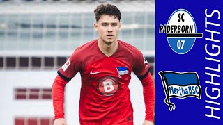 SC Paderborn  Hertha Berlin 23 Highlights 2Bundesliga 20232024 [upl. by Neumeyer]