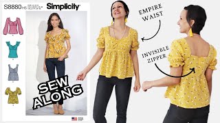 How to Sew a Cute Ruched Top with Puff Sleeves  Easy StepbyStep Tutorial [upl. by Rankin111]