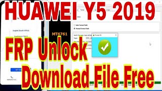 HUAWEI Y5 2019 FRP Unlock SP FLASH Tool [upl. by Sclar]