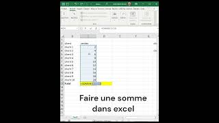 Comment faire la somme de plusieurs cellules dans Excel [upl. by Yelats]