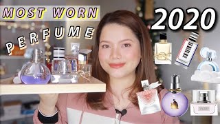 MY MOST WORN PERFUMES 2020  Perfume Collection  trinakaye [upl. by Reeva301]