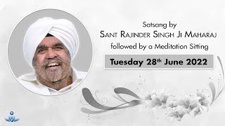 Satsang By Sant Rajinder Singh Ji Maharaj  June 28 2022 [upl. by Artema494]