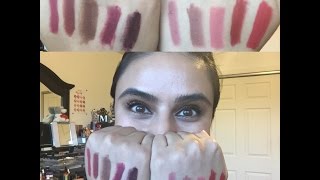 Charlotte Tilbury Lip Cheat Lipliners Swatches of ALL 10 Shades [upl. by Aleahs]