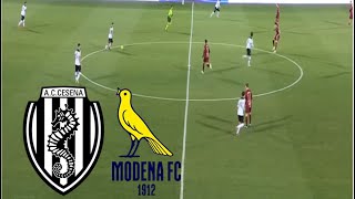 Cesena FC 22 Modena FC Highlights  Serie B 20242025 [upl. by Werra]