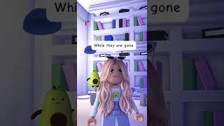 Her parents DIDN’T let her enter the basement BECAUSE OF THIS…😱💀 adoptme roblox robloxshorts [upl. by Eitteb]