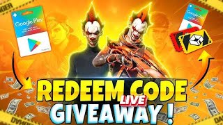 FreeFire 🔴 Daily Giveaway Redeem Code Free Redeem Code Redeemcode freefire GODLIKEGAMER foryou [upl. by Foss50]