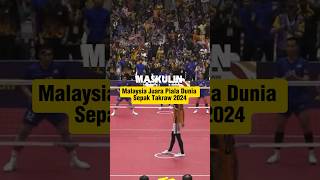 Malaysia Juara Piala Dunia Sepak Takraw 2024 [upl. by Asillem132]