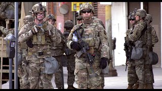 4K  National Guard in Downtown Los Angeles [upl. by Kari67]