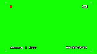 Camera Record 90s Viewfinder  Green Screen [upl. by Odeen465]