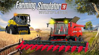 fs 16 multiplayer gameplay timelapse  farming simulator 16 Harvesting with New Holland And Case [upl. by Kassel218]