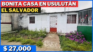 SE VENDE BONITA CASA DE UN NIVEL EN USULUTÁN EL SALVADOR [upl. by Nosidam]