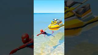 Who Is Stronger 💪 SPIDERMAN VS HULK GTA V CHALLENGE 🔥 shorts spiderman cartoon [upl. by Yhtuv]