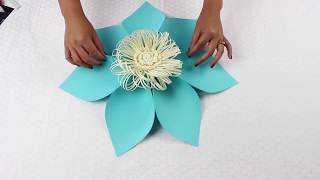 Paper Flower Tutorial Using Template 5 [upl. by Eninej939]