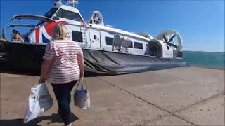 Hovertravel Hovercraft Journey  Southsea To Ryde Isle Of Wight  June 2019  kittikoko [upl. by Damara]