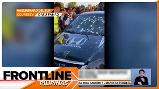 Magpinsan patay matapos pagbabarilin sa loob ng kotse sa Maguindanao del Sur  Frontline Pilipinas [upl. by Bamby]