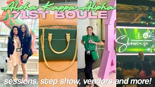 SORORITY VLOG AKA 71ST BOULE IN DALLAS TX 2024 sessions step show vendors and more [upl. by Ameekahs201]