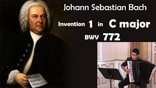 Invention 1 Bach in C major BWV 772 [upl. by Aicargatla]