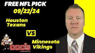 NFL Picks  Houston Texans vs Minnesota Vikings Prediction 9222024 Week 3 NFL Expert Best Bets [upl. by Nemrac268]