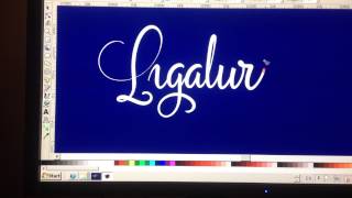 quotLigaturesquot  digital calligraphy by the Fontmaker with Inkscape [upl. by Ateiram277]