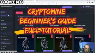 CRYPTOMINE FULL BEGINNERS GUIDE  GOOD NFT GAME TO INVEST HOW TO MINT WORKERS SPACESHIP TAGALOG [upl. by Airlia249]