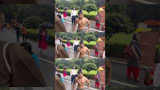 Shirtless In Public  Public Reaction When I Went Shirtless  Qutab Minar Mini Vlog  Crazy Reaction [upl. by Dyna384]