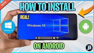 HOW TO INSTALL WINDOWS 10 ON ANDROID 2024 [upl. by Eenalem]