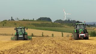 KERNER Sternradgrubber KAL 420 Üh amp KERNER Sternradgrubber K 300 Üh mit zwei Deutz Fahr im Einsatz [upl. by Auhsej898]