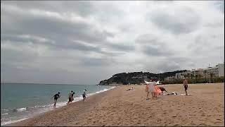 Calella beach Spain 🇪🇸 [upl. by Nickolaus]