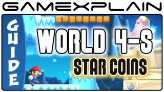 New Super Mario Bros U  Frosted GlacierFliprus Lake Star Coins Guide [upl. by Bills]