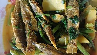 আলু ডাটা দিয়ে বাটা মাছের ঝোল data diye masher jhol data recepe bata fish curry recepe [upl. by Garlaand]