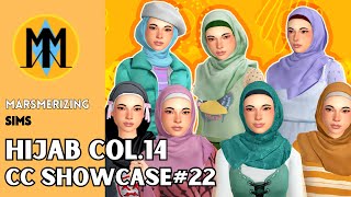 MARSMERIZINGSIMS  Hijab Collection No14  The Sims 4  CC Showcase 22 Public DL Nov 16th [upl. by Nylyram]