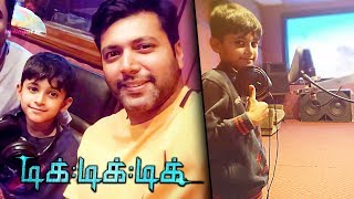 Jayam Ravis son does own dubbing for Tik Tik Tik  Latest Tamil Cinema News [upl. by Reilamag]