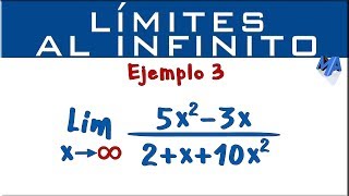 Límites al infinito  Ejemplo 3 [upl. by Eliezer608]