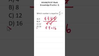 ASVABPiCAT Math Knowledge Practice Test Question Exponents acetheasvab with grammarhero [upl. by Neelyt]