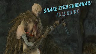 Snake Eyes Shirahagi how to defeat Snake Eyes Shirahagi boss  Sekiro Shadows Die Twice [upl. by Schlosser505]