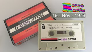 BBC Radio 1  Top 40 19Nov1978 almost FULL SHOW [upl. by Arised]