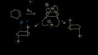 Halogenation  Alkenes and Alkynes  Organic chemistry  Khan Academy [upl. by Baum807]