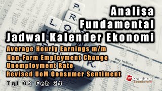 Analisa Fundamental  Jadwal kalender ekonomi tgl 2 Februari 2024 [upl. by Kaule3]