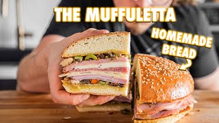 Best Muffuletta Of Your Life With Homemade Muffuletta Bread [upl. by Wilder]