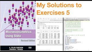 Microeconometrics using Stata Solutions to Exercises 5 [upl. by Koser]