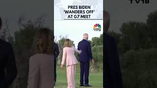 G7 Summit President Joe Biden Wanders Off At G7 Italian PM Meloni Pulls Him Back  N18G [upl. by Mayhs]