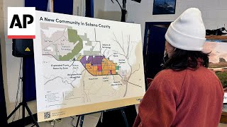 Billionaire backers of new California city reveal map of proposed development [upl. by Seidler240]