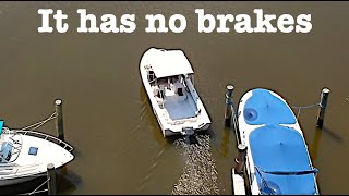 Driving a boat for the first time How to drive a boat [upl. by Rolat]